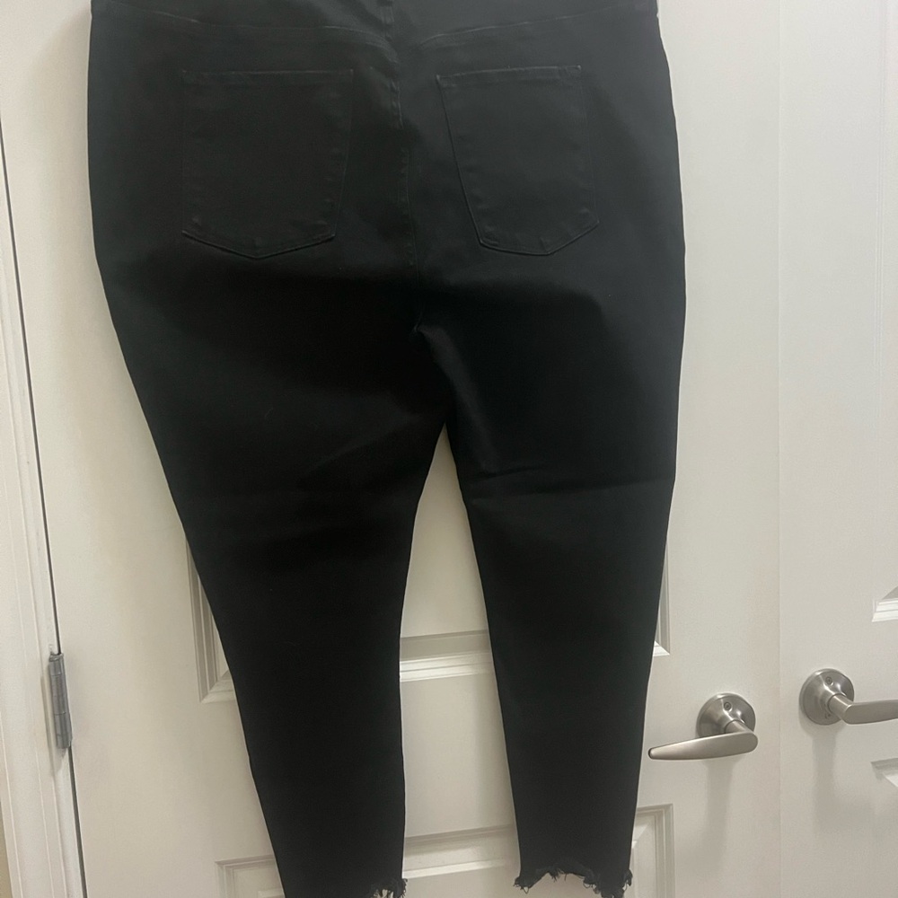 ABERCROMBIE AND FITCH CURVE LOVE SUPER SKINNY ANKLE HIGH RISE NWT SIZE 22 SHORT - Picture 2 of 4